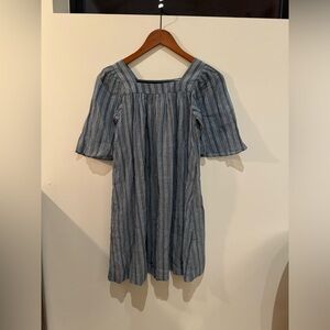 Doen Blue Striped Kids Dress